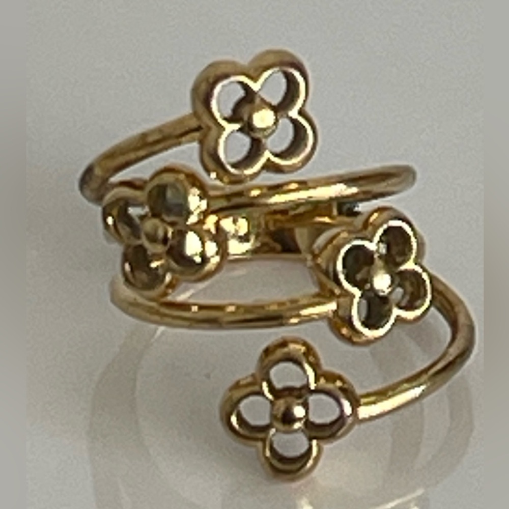 LOUIS VUITTON Flower Full Ring - Picture 7 of 8